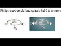 Philips led plafondlamp 3x50 w chroom - afbeelding 1 van  6