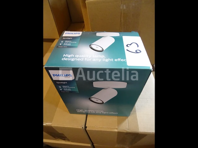 Philips led pongee witte opbouwspot - afbeelding 1 van  1