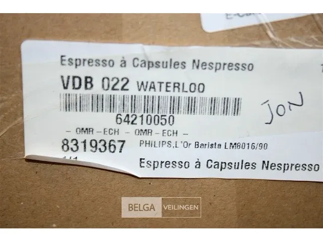 Philips l'or barista lm8016/90 nespressomachine - afbeelding 3 van  3