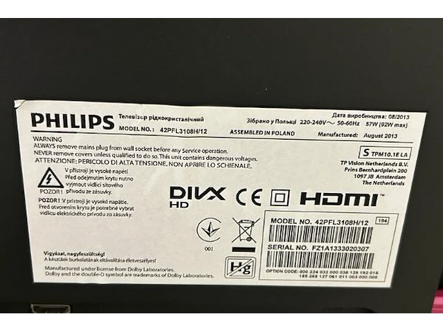 Philips tv - afbeelding 5 van  6