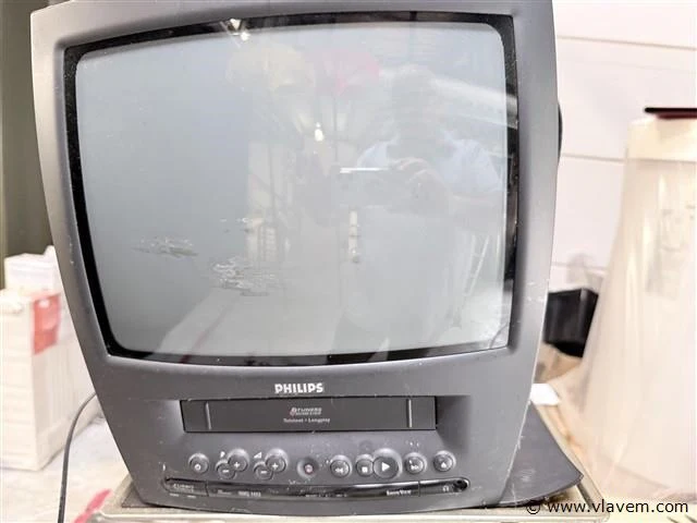 Philips tvcr - tv met ingebouwde video - afbeelding 1 van  3