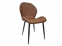 Phoenix brown pu - dining chair (6x)