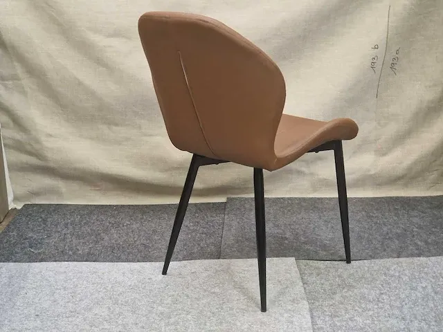 Phoenix brown pu - dining chair (6x) - afbeelding 2 van  7