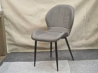 Phoenix grey pu - dining chair (4x) - afbeelding 5 van  8