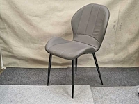 Phoenix grey pu - dining chair (4x) - afbeelding 2 van  8