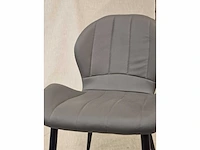 Phoenix grey pu - dining chair (4x) - afbeelding 8 van  8