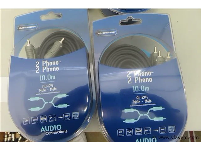 Phono-kabel male-female, bandridge - afbeelding 3 van  3