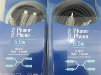 Phono-kabel male-female, bandridge - afbeelding 2 van  3