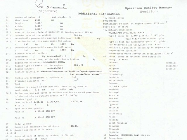 Piaggio ape classic 400 motorfiets - afbeelding 7 van  15