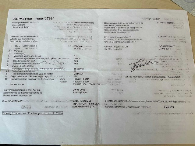 Piaggio vespa 125 - afbeelding 26 van  32