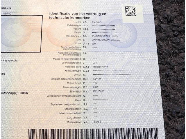 Piaggio vespa lx125 - zapm4430000029104 - 2006 - afbeelding 9 van  25