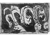 Pierre alechinsky - a propos de binche - offset - afbeelding 1 van  5