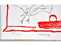 Pierre alechinsky - cherbourg - litho - afbeelding 4 van  7