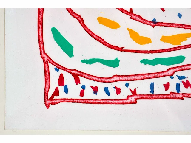 Pierre alechinsky - dame taride - lithografie en ets - afbeelding 4 van  7