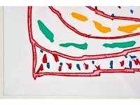 Pierre alechinsky - dame taride - lithografie en ets - afbeelding 4 van  7