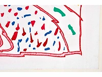Pierre alechinsky - dame taride - lithografie en ets - afbeelding 5 van  7