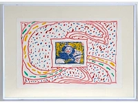 Pierre alechinsky - dame taride - lithografie en ets - afbeelding 7 van  7