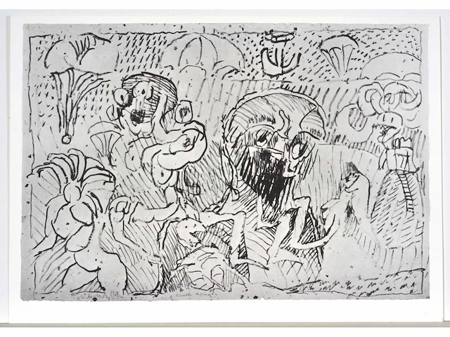 Pierre alechinsky - ecouter dessiner - offset - afbeelding 2 van  6