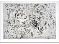 Pierre alechinsky - ecouter dessiner - offset - afbeelding 2 van  6