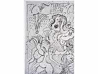 Pierre alechinsky - ecouter dessiner - offset - afbeelding 6 van  6