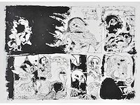 Pierre alechinsky - journal déplié - offset - afbeelding 1 van  5