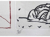 Pierre alechinsky - jours d'hiver en toscane - ets - afbeelding 4 van  8