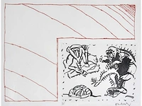Pierre alechinsky - jours d'hiver en toscane - ets - afbeelding 1 van  10