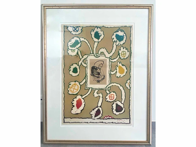 Pierre alechinsky - lettre ouverte - litho - afbeelding 2 van  9