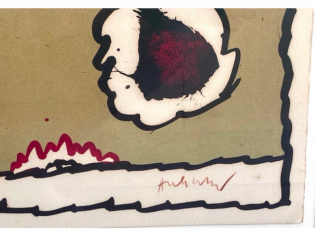 Pierre alechinsky - lettre ouverte - litho - afbeelding 3 van  9