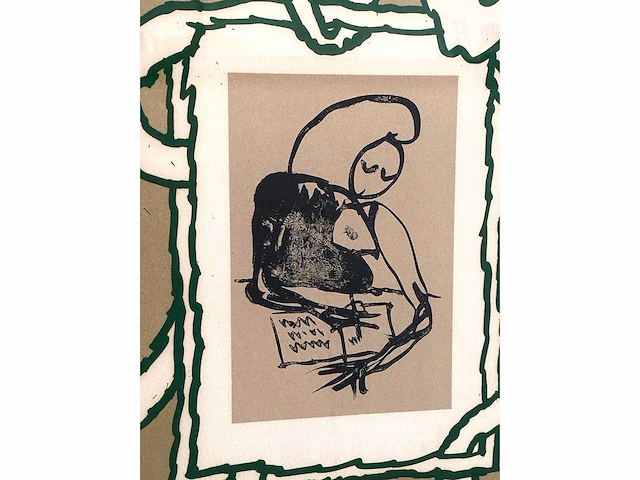 Pierre alechinsky - lettre ouverte - litho - afbeelding 5 van  9