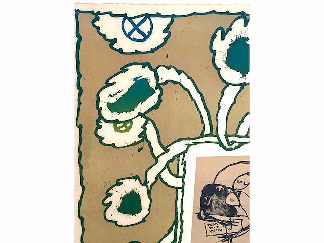 Pierre alechinsky - lettre ouverte - litho - afbeelding 7 van  9