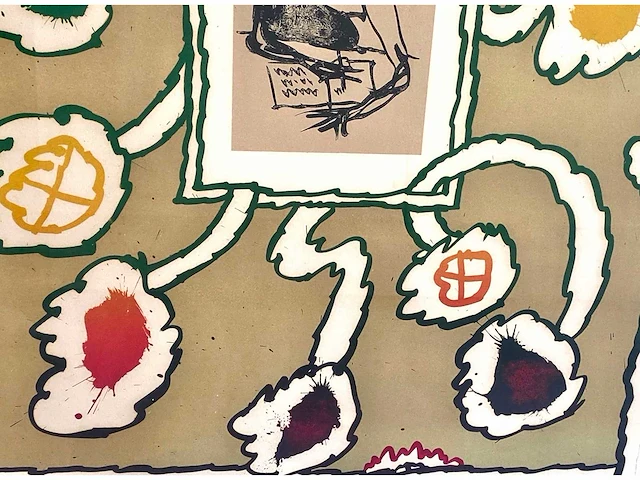Pierre alechinsky - lettre ouverte - litho - afbeelding 8 van  9