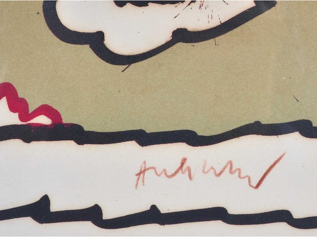 Pierre alechinsky - lettre ouverte - litho - afbeelding 8 van  12