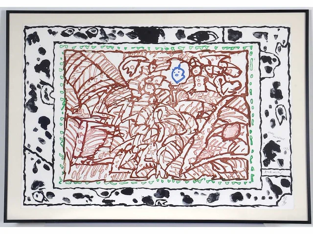 Pierre alechinsky - ordre minèral - ets en aquatint - afbeelding 2 van  9