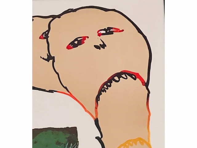 Pierre alechinsky - retour aux sources - litho - afbeelding 1 van  11