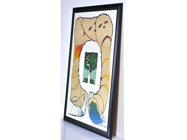 Pierre alechinsky - retour aux sources - litho - afbeelding 2 van  11