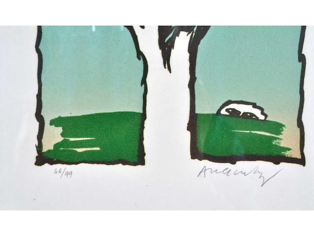 Pierre alechinsky - retour aux sources - litho - afbeelding 5 van  11