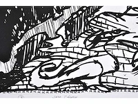 Pierre alechinsky - sans l’ecorce b - litho en ets/ aquatint - afbeelding 2 van  13