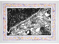 Pierre alechinsky - sans l’ecorce b - litho en ets/ aquatint - afbeelding 6 van  13