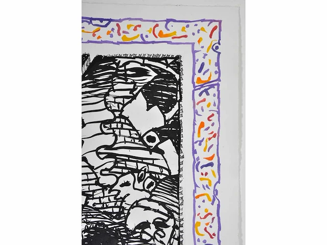 Pierre alechinsky - sans l’ecorce b - litho en ets/ aquatint - afbeelding 10 van  13