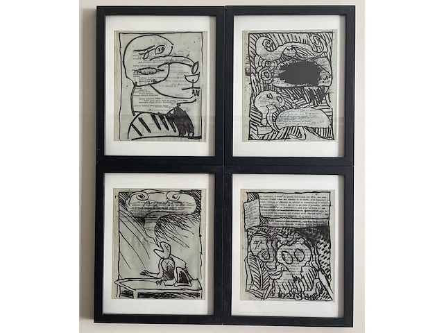 Pierre alechinsky (12 stuks) - afbeelding 1 van  16