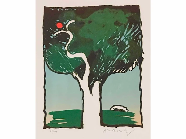 Pierre alechinsky (1927) - retour aux sources - litho - afbeelding 2 van  11