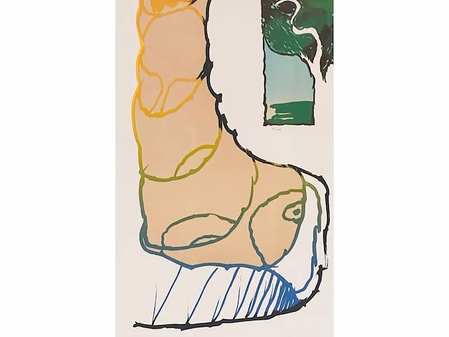 Pierre alechinsky (1927) - retour aux sources - litho - afbeelding 10 van  11