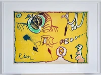 Pierre alechinsky (brussel, 1927) - mooi ingelijst! - afbeelding 1 van  8