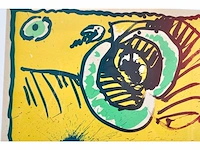 Pierre alechinsky (brussel, 1927) - mooi ingelijst! - afbeelding 5 van  8