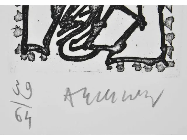 Pierre alechinsky (brussel 1927) ets - afbeelding 3 van  3
