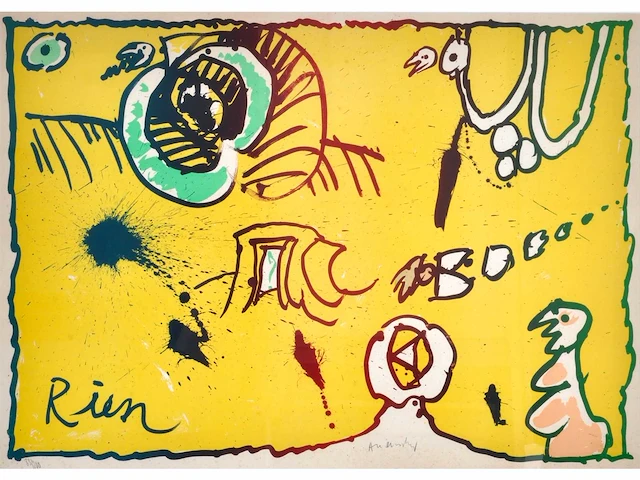 Pierre alechinsky (brussel, 1927) - afbeelding 2 van  8