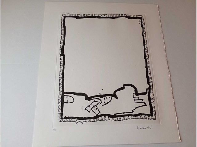 Pierre alechinsky ets handgesignieerd - afbeelding 2 van  3