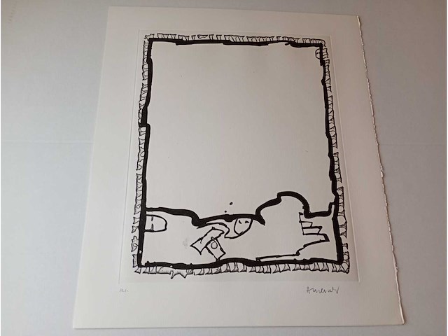 Pierre alechinsky ets handgesignieerd - afbeelding 3 van  3