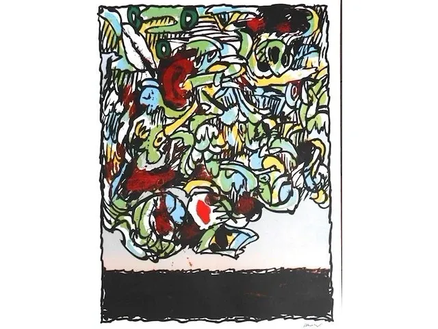 Pierre alechinsky, flying objects serie - afbeelding 2 van  6